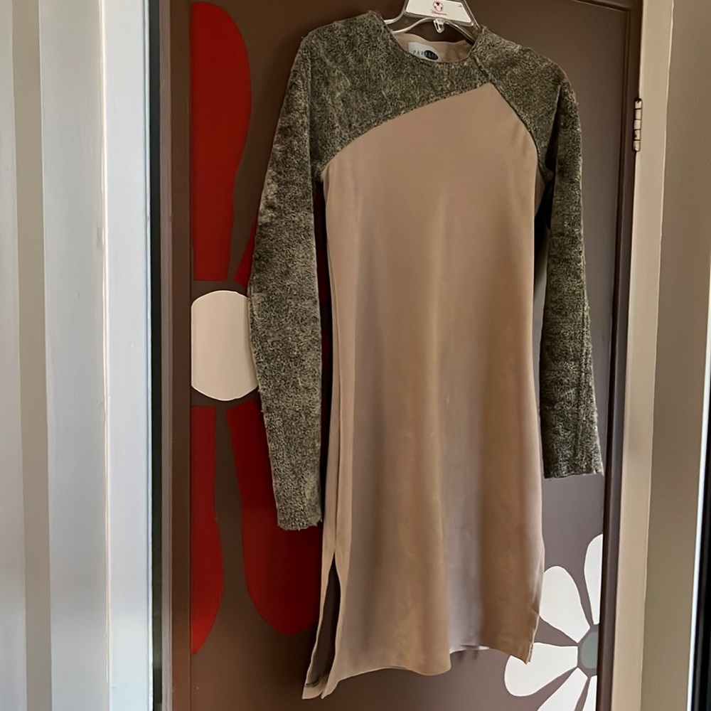 Fun dress with accent fur